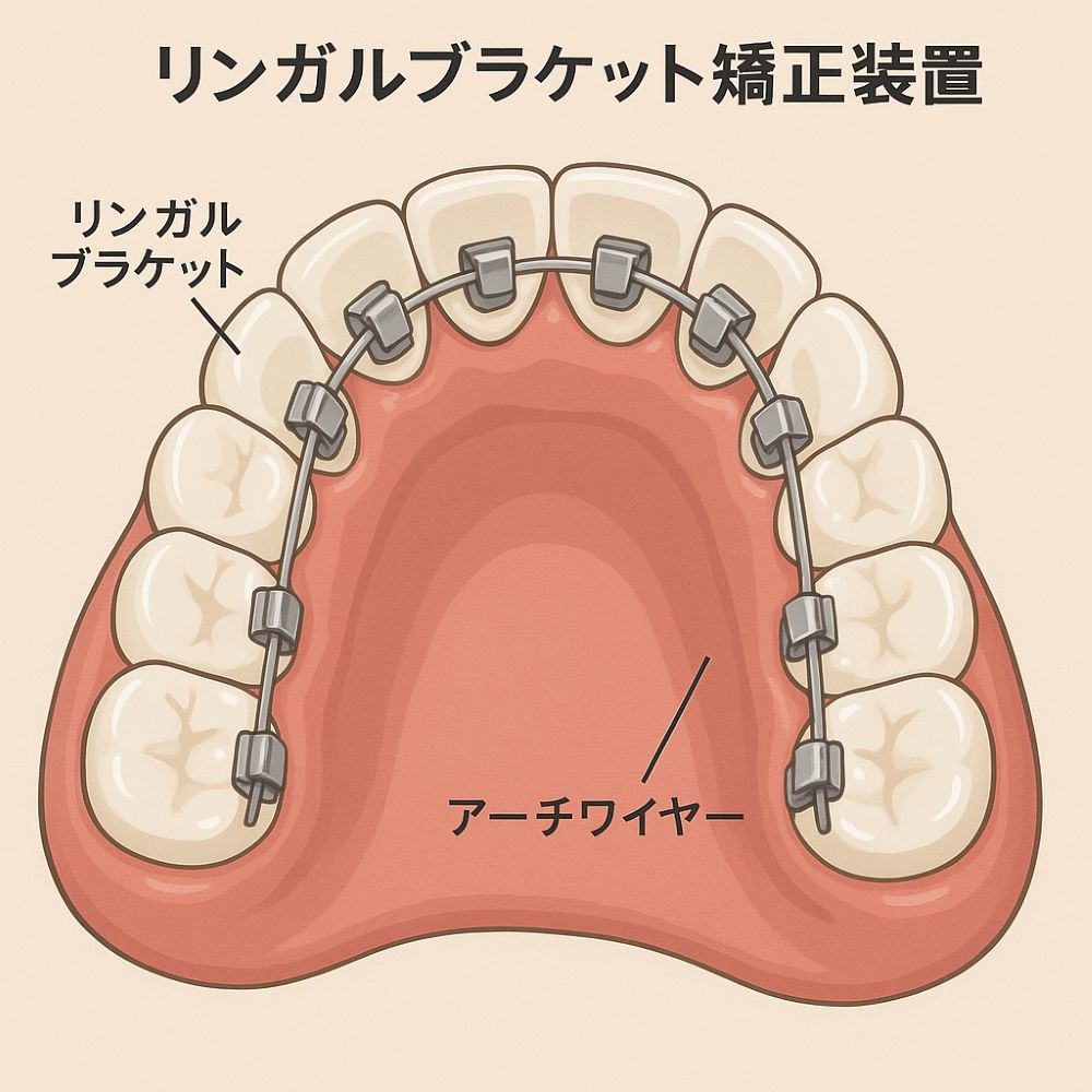 リンガルブラケット矯正装置